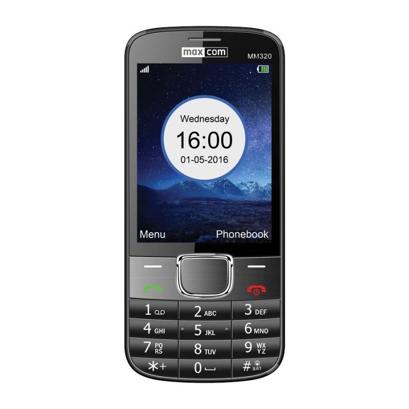 Maxcom MM320 Black цена и информация | Telefonid | kaup24.ee