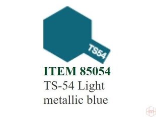 Аэрозольная краска Tamiya - TS-54 Light metallic blue, 100 мл цена и информация | Принадлежности для рисования, лепки | kaup24.ee