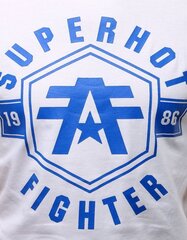 Мужская белая футболка с коротким рукавом "Superhot" цена и информация | Мужские футболки | kaup24.ee