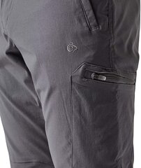 Мужские длинные походные - повседневные брюки CRAGHOPPERS CMJ399-GREY-L цена и информация | Мужские брюки | kaup24.ee