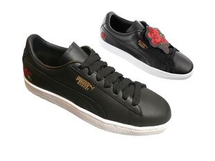 Naiste vabaajajalats Puma Basket Badge Vertere Black/Gold 370192-02-41 цена и информация | Спортивная обувь, кроссовки для женщин | kaup24.ee