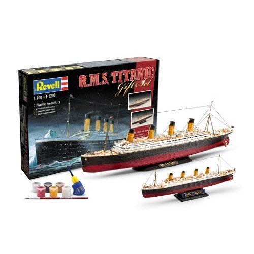 Revell - R.M.S. Titanic Gift set, 1/1200 and 1/700, 05727 цена и информация | Klotsid ja konstruktorid | kaup24.ee