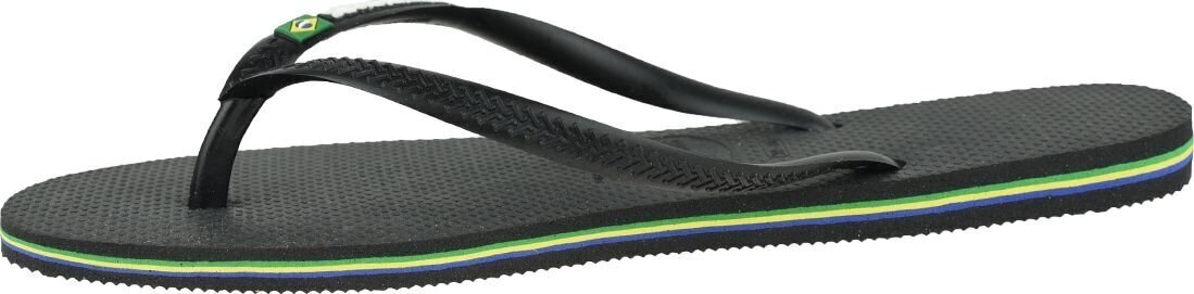 Plätud meestele Havaianas Slim Brasil 4140713-0090, must hind ja info | Meeste plätud, sussid | kaup24.ee