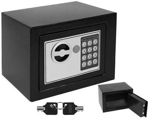 Elektrooniline seif, must hind ja info | Seifid | kaup24.ee
