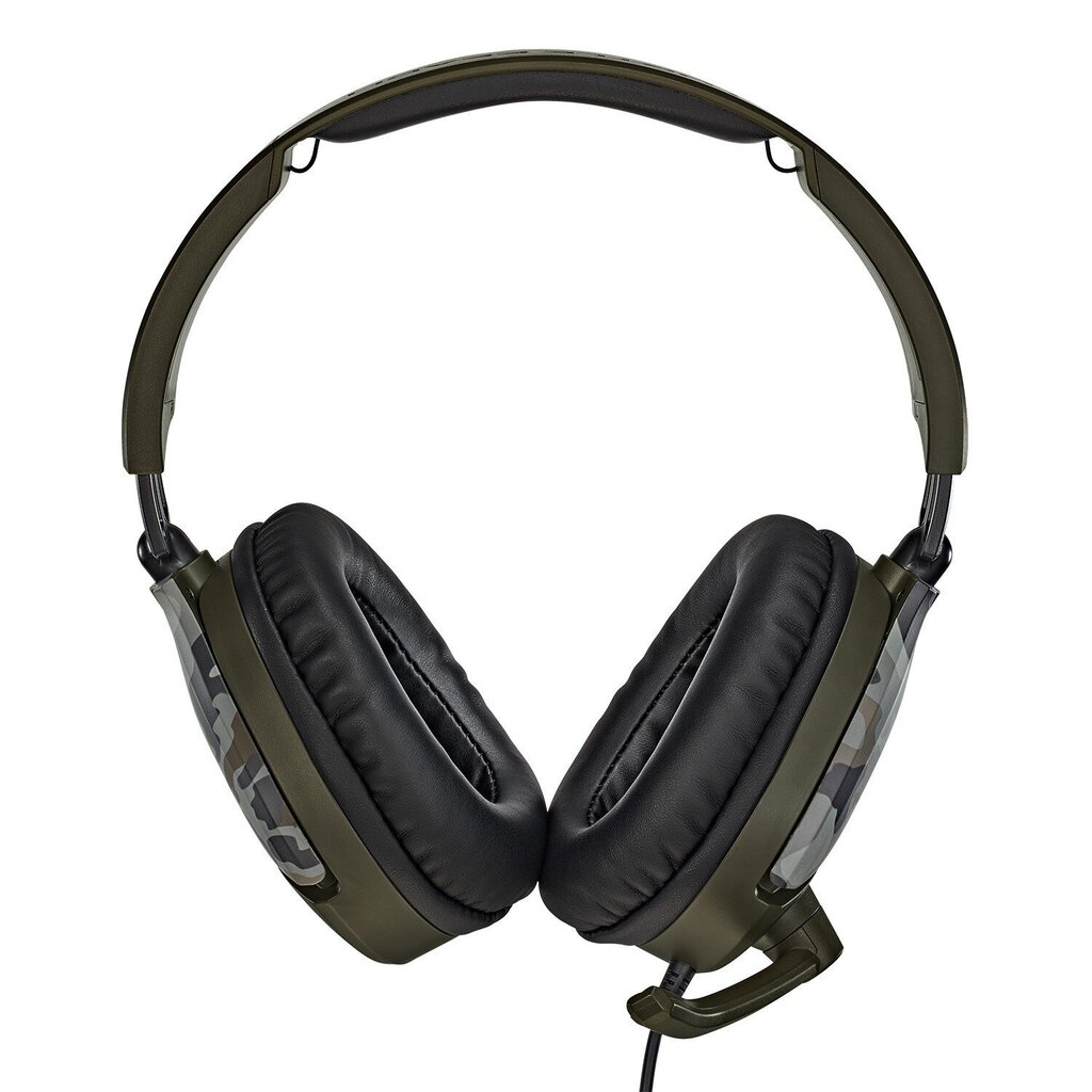 Juhtmega mänguri kõrvaklapid Turtle Beach Recon 70 - Green Camouflage (All Consoles, PC) hind ja info | Kõrvaklapid | kaup24.ee