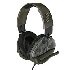 Juhtmega mänguri kõrvaklapid Turtle Beach Recon 70 - Green Camouflage (All Consoles, PC) цена и информация | Наушники | kaup24.ee