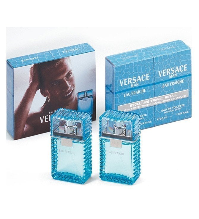 Versace Man Eau Fraiche Gift Set EDT 2 x 30 ml 60ml цена и информация | Meeste parfüümid | kaup24.ee