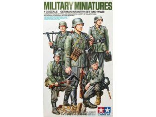 Сборная пластиковая модель Tamiya - German Infantry Set (Mid-WWII), 1/35, 35371 цена и информация | Конструкторы и кубики | kaup24.ee