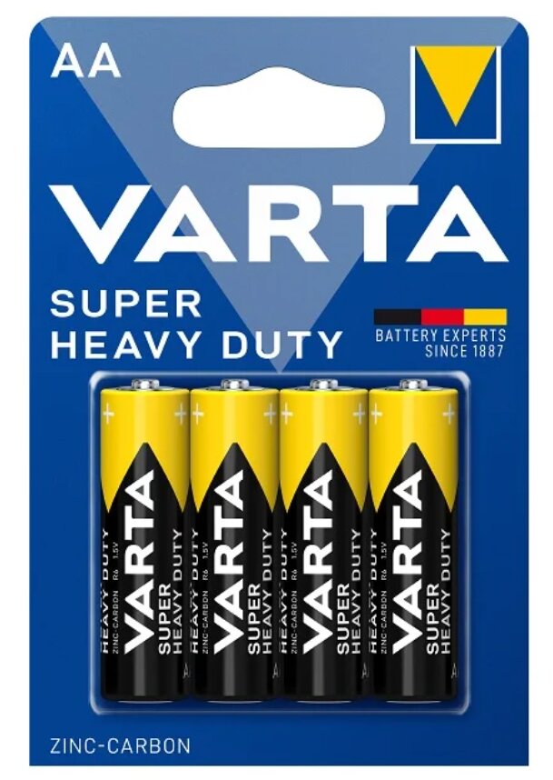 Patarei Varta Superlife/Super Heavy Duty, AA (LR6), 4 tk цена и информация | Patareid | kaup24.ee