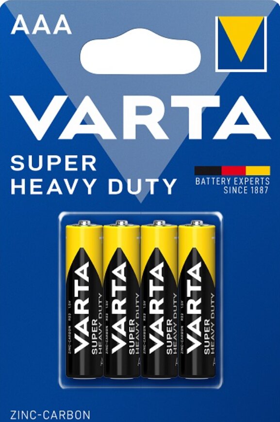 Patareid Varta Superlife/Super Heavy Duty, AAA (LR03), 4 tk цена и информация | Patareid | kaup24.ee