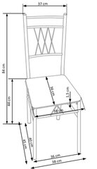 Комплект мебели для столовой Halmar Faust, дубовый цвет цена и информация | Комплекты мебели для столовой | kaup24.ee