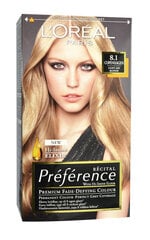 Стойкая краска для волос L'Oreal Paris Preference, 8.1 Copenhague цена и информация | Краска для волос | kaup24.ee