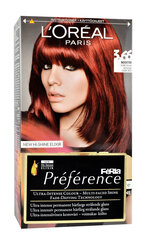 Стойкая краска для волос L'Oreal Paris Preference, P37 Pure Plum Power цена и информация | Краска для волос | kaup24.ee