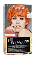 Стойкая краска для волос L'Oreal Paris Preference, 7.46 Pure Paprika цена и информация | Краска для волос | kaup24.ee