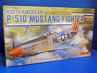 Сборная пластиковая модель Meng Model - North American P-51D Mustang Fighter, 1/48, LS-006 цена и информация | Конструкторы и кубики | kaup24.ee