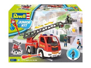 Revell - JUNIOR KIT Fire brigade ladder wagon with figure, 1/20, 00823 hind ja info | Klotsid ja konstruktorid | kaup24.ee