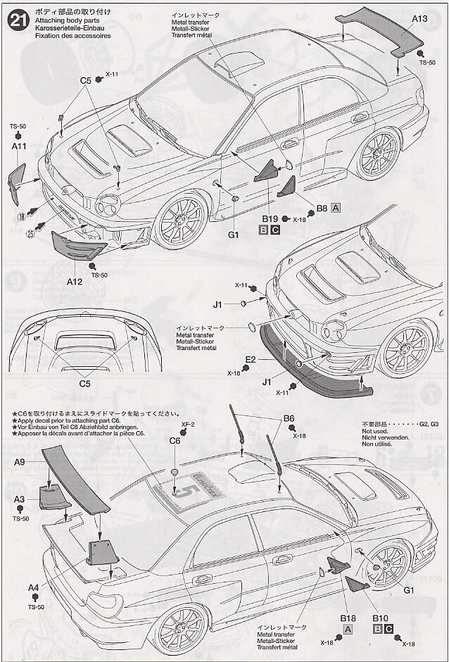 Tamiya - Subaru Impreza WRC Monte Carlo 2001, 1/24, 24240 hind ja info | Klotsid ja konstruktorid | kaup24.ee