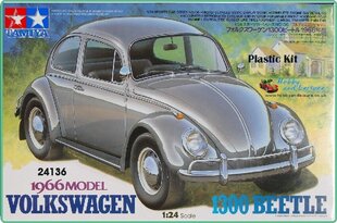 Tamiya - Volkswagen Beetle 1966 Model, 1/24, 24136 hind ja info | Klotsid ja konstruktorid | kaup24.ee