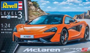 Revell - McLaren 570S, 1/24, 07051 hind ja info | Klotsid ja konstruktorid | kaup24.ee