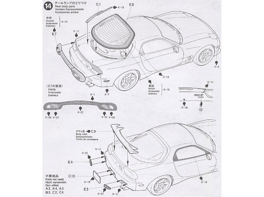 Tamiya - Mazda RX-7 R1, 1/24, 24116 цена и информация | Klotsid ja konstruktorid | kaup24.ee