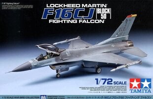 Tamiya - F-16CJ Fighting Falcon, 1/72, 60786 цена и информация | Конструкторы и кубики | kaup24.ee