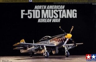 Tamiya - North American F-51D Mustang, 1/72, 60754 цена и информация | Конструкторы и кубики | kaup24.ee