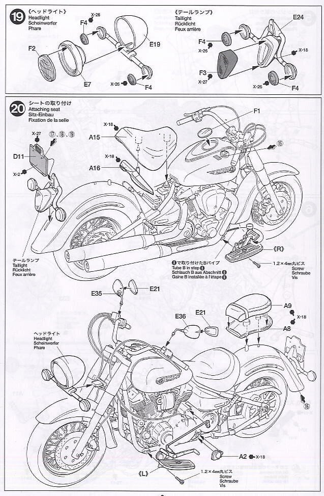 Tamiya - Yamaha XV1600 Roadstar, 1/12, 14080 цена и информация | Klotsid ja konstruktorid | kaup24.ee