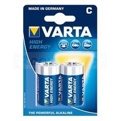 Varta High Energy C elemendid, 2 tk. цена и информация | Батарейки | kaup24.ee