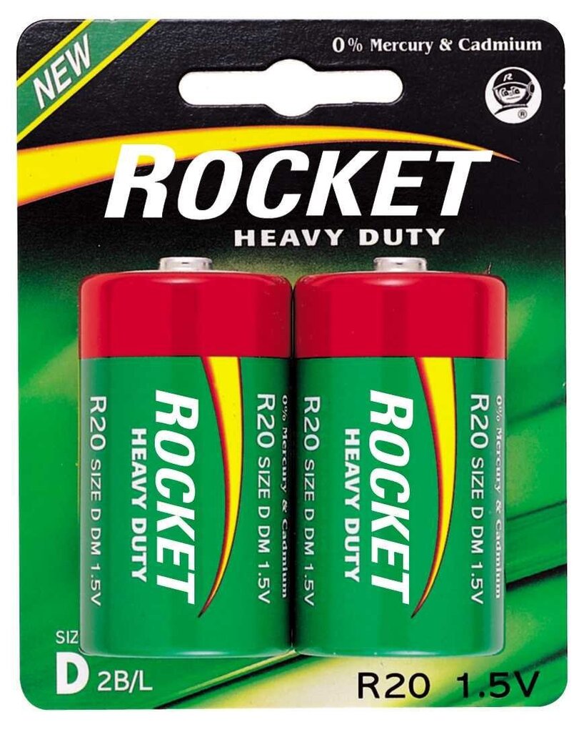 Rocket Heavy Duty D patareid, 2 tk цена и информация | Patareid | kaup24.ee