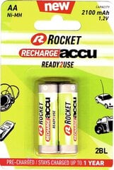 Батарейки Rocket RTU AA 2 шт. цена и информация | Батарейки | kaup24.ee