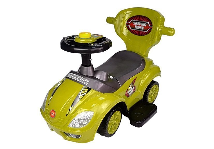 Tõukeauto Mega Car 3in1, kollane цена и информация | Imikute mänguasjad | kaup24.ee