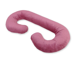 C-образная подушка для беременных - кормления Bobono, темно-розовая цена и информация | Подушки для кормления | kaup24.ee