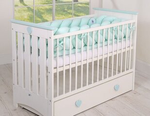 Плетеная защита для кроватки XXL My Sweet Baby мятный цвет цена и информация | Товары для безопасности детей дома | kaup24.ee