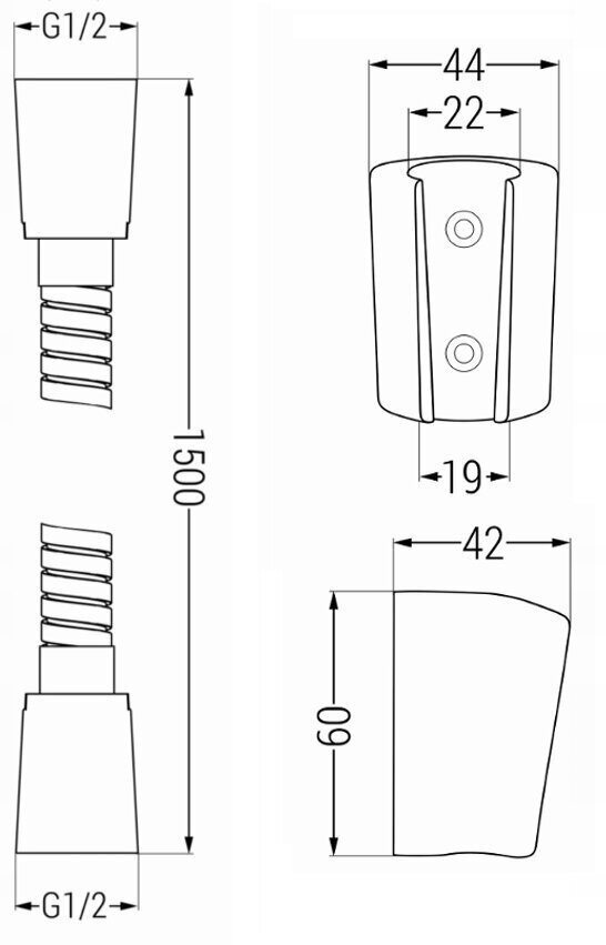 Dušikomplekt Mexen R-62, Black hind ja info | Komplektid ja dušipaneelid | kaup24.ee