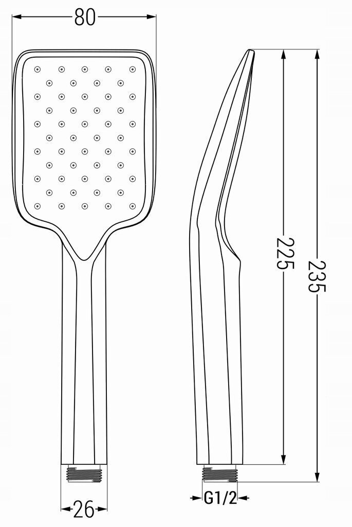 Dušikomplekt Mexen R-62, Black hind ja info | Komplektid ja dušipaneelid | kaup24.ee