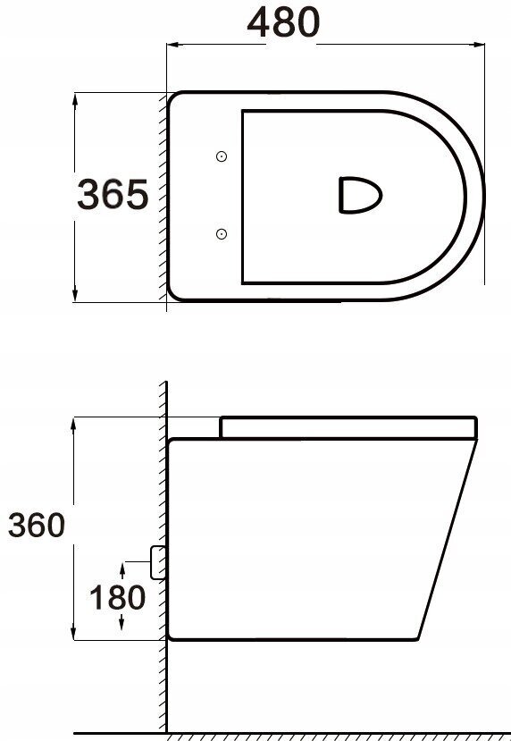 WC-pott Mexen Rico Rimless Black Slim Duroplast aeglaselt isesulguva kaanega цена и информация | WС-potid | kaup24.ee