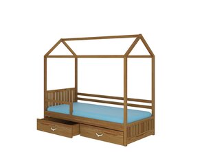 Кровать ADRK Furniture Rose 90x200 см с боковой защитой, дуб цена и информация | Детские кровати | kaup24.ee