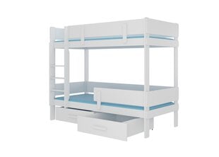 Двухъярусная кровать ADRK Furniture Etiona 80x180 cм, белая цена и информация | Детские кровати | kaup24.ee