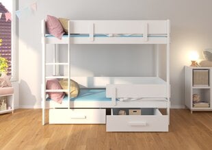 Narivoodi ADRK Furniture Etiona 90x200cm, helepruun/valge hind ja info | Lastevoodid | kaup24.ee