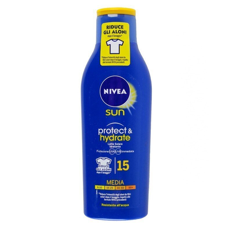 Päikesekaitsekreem Nivea Sun Spf15, 200 ml цена и информация | Päikesekreemid | kaup24.ee