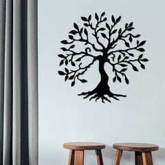 Metallist seinadekoratsioon Tree 3, 60x60 cm цена и информация | Детали интерьера | kaup24.ee