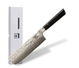 Японский нож из дамасской стали Oleio Zayiko, 18 см цена и информация | Ножи и аксессуары для них | kaup24.ee