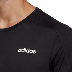 Meeste spordisärk Adidas D2M Plain Tee M DT8693, must hind ja info | Meeste spordiriided | kaup24.ee