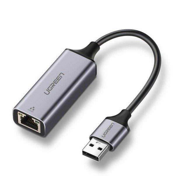 Ugreen MC209 USB 3.0 väline võrguadapter, hall hind ja info | USB jagajad, adapterid | kaup24.ee