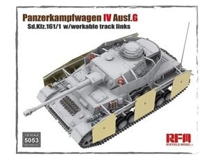 Сборная пластиковая модель Rye Field Model - Panzerkampfwagen IV Ausf. G Sd.Kfz. 161/1 w/ workable track links, 1/35, 5053 цена и информация | Конструкторы и кубики | kaup24.ee