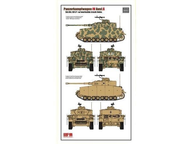 Rye Field Model - Panzerkampfwagen IV Ausf. G Sd.Kfz. 161/1 w/ workable track links, 1/35, 5053 hind ja info | Klotsid ja konstruktorid | kaup24.ee