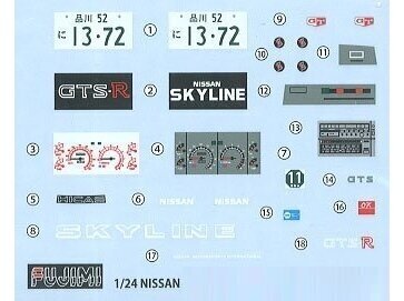 Fujimi - Skyline GTS-R (HR31) 1987 2 Door, 1/24, 03995 hind ja info | Klotsid ja konstruktorid | kaup24.ee