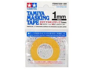 Малярная лента Tamiya - Masking Tape 87206, 1 мм цена и информация | Принадлежности для рисования, лепки | kaup24.ee