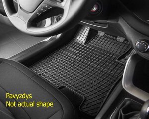 Резиновые коврики Volkswagen Sharan I 3eil 1996-2010 /2pc., 3117 цена и информация | Резиновые коврики | kaup24.ee