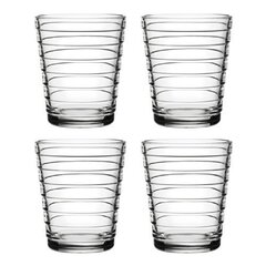 Стаканы Iittala Aino Aalto, 22cl, стекло 4 шт. цена и информация | Стаканы, фужеры, кувшины | kaup24.ee